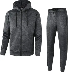 Abovewater Men's Tracksuits Sweatsuits for Men Set Track Suits 2 Piece Casual Athletic Jogging Warm Up Full Zip Sweat Suits