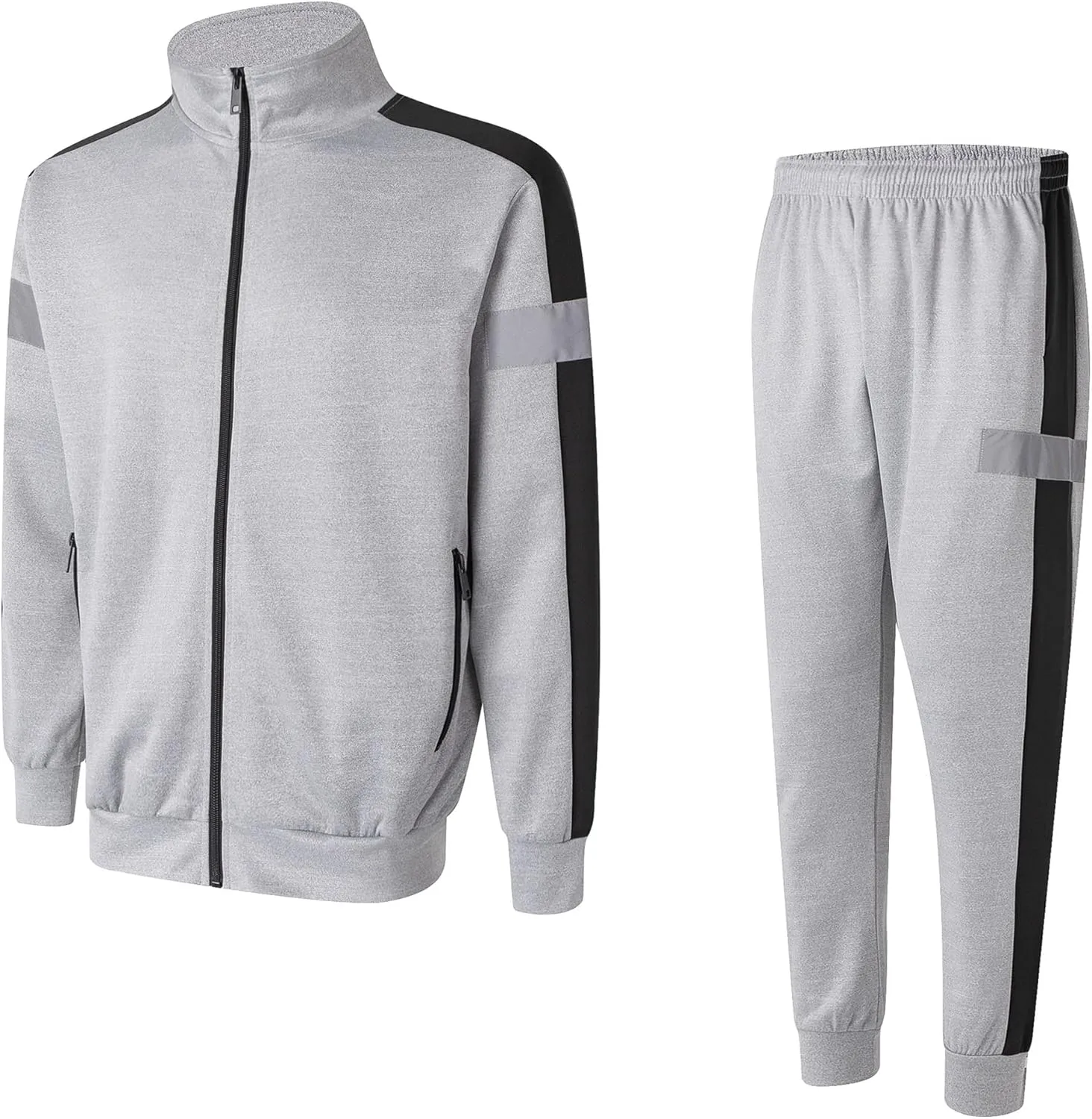 Abovewater Men's Tracksuits Sweatsuits for Men Set Track Suits 2 Piece Casual Athletic Jogging Warm Up Full Zip Sweat Suits