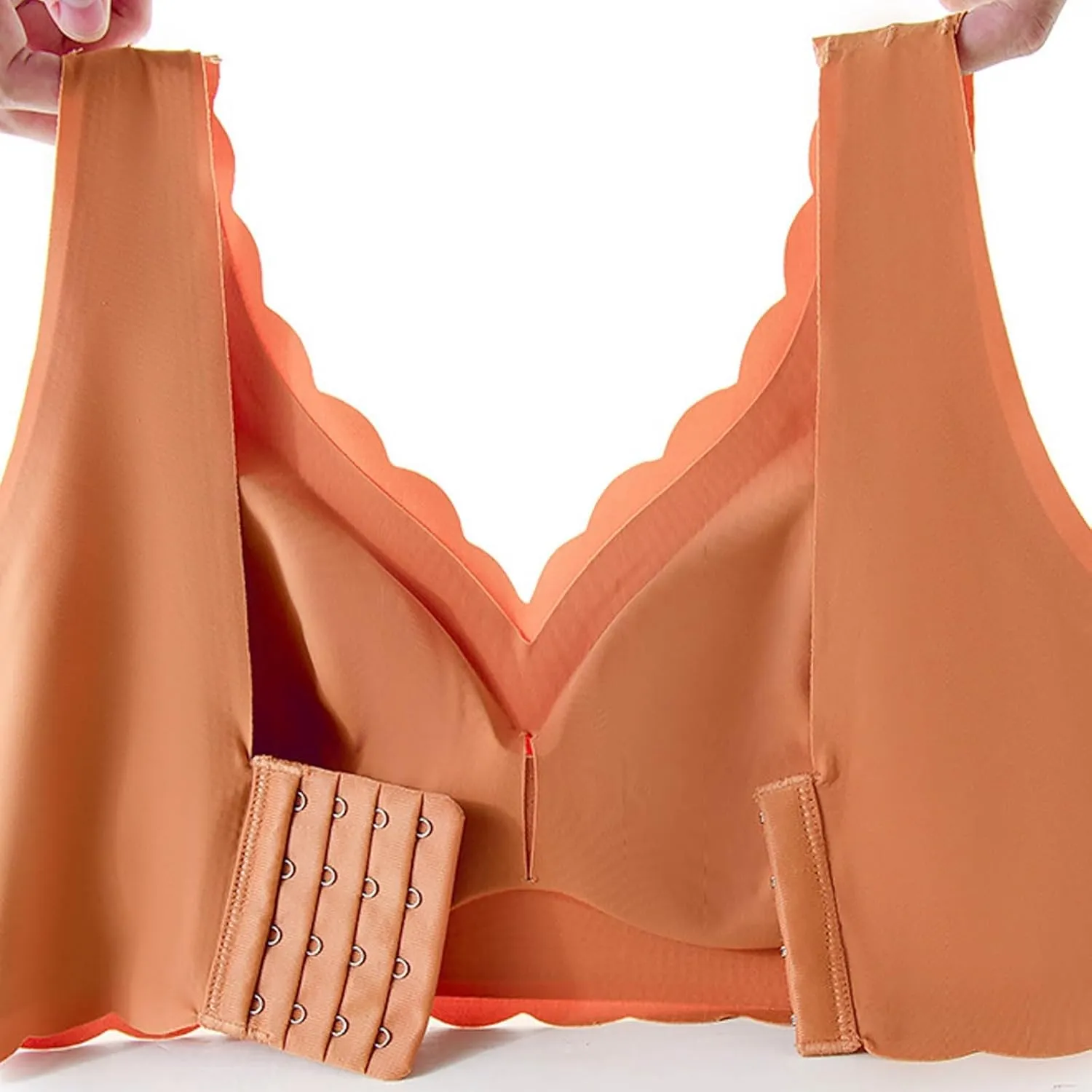 Athletic Sports Bra and Sexy Transparent Shoulder Strap Cordless Backless Spongeless with Sports Bra for Women