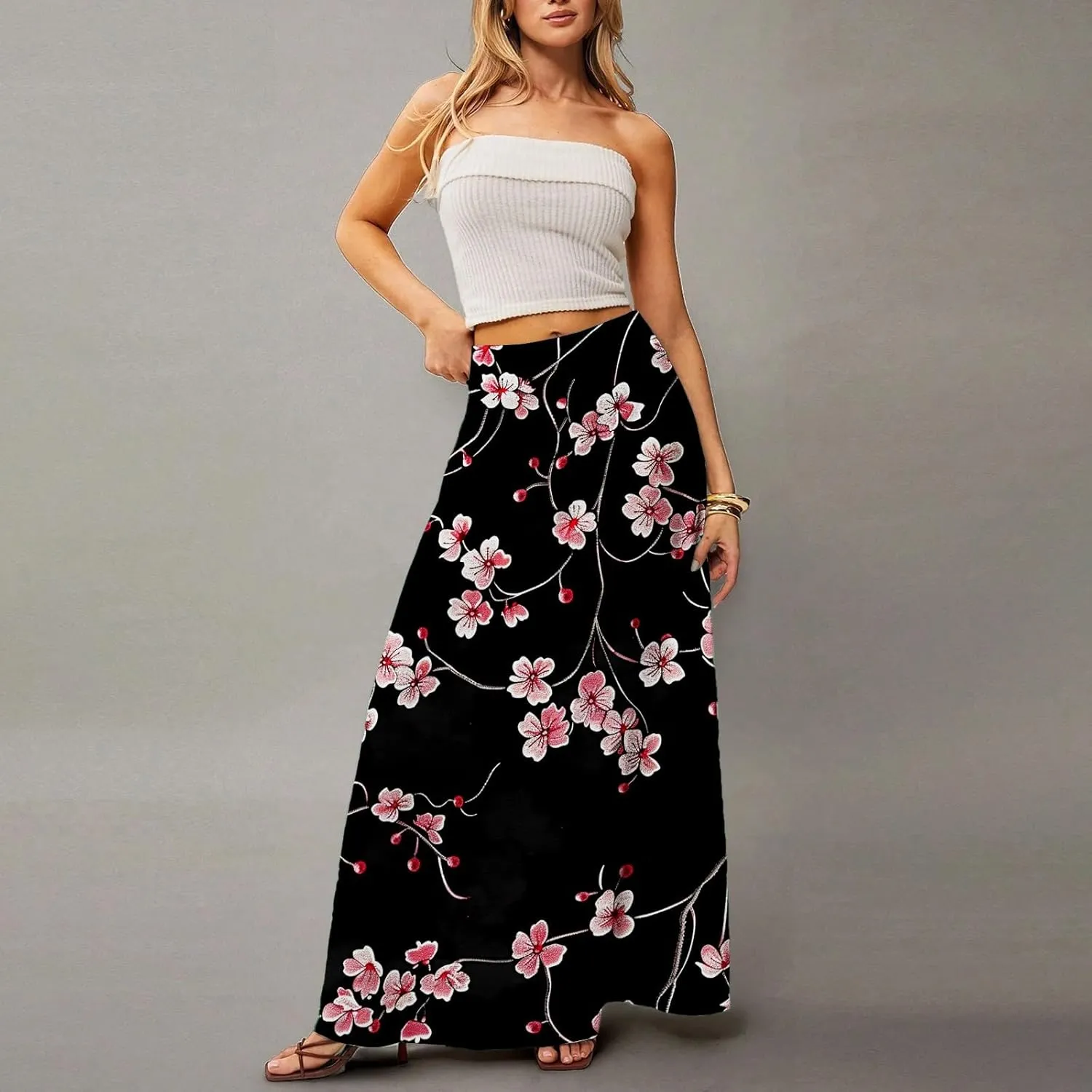 Beach Skirts for Women, Summer Elegantes Maxi Casual Trendy Womens Skirts