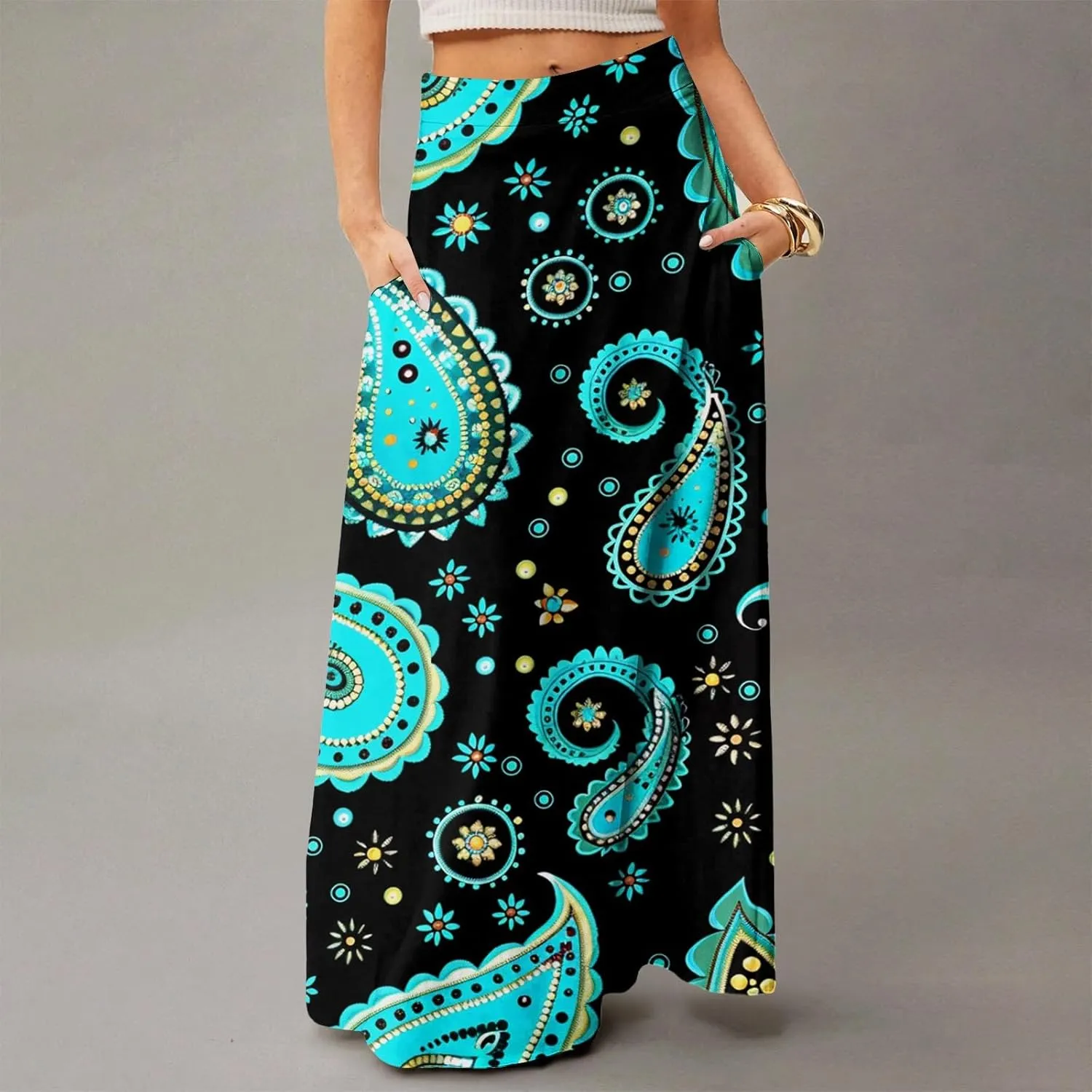 Beach Skirts for Women, Summer Elegantes Maxi Casual Trendy Womens Skirts