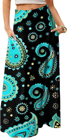 Beach Skirts for Women, Summer Elegantes Maxi Casual Trendy Womens Skirts