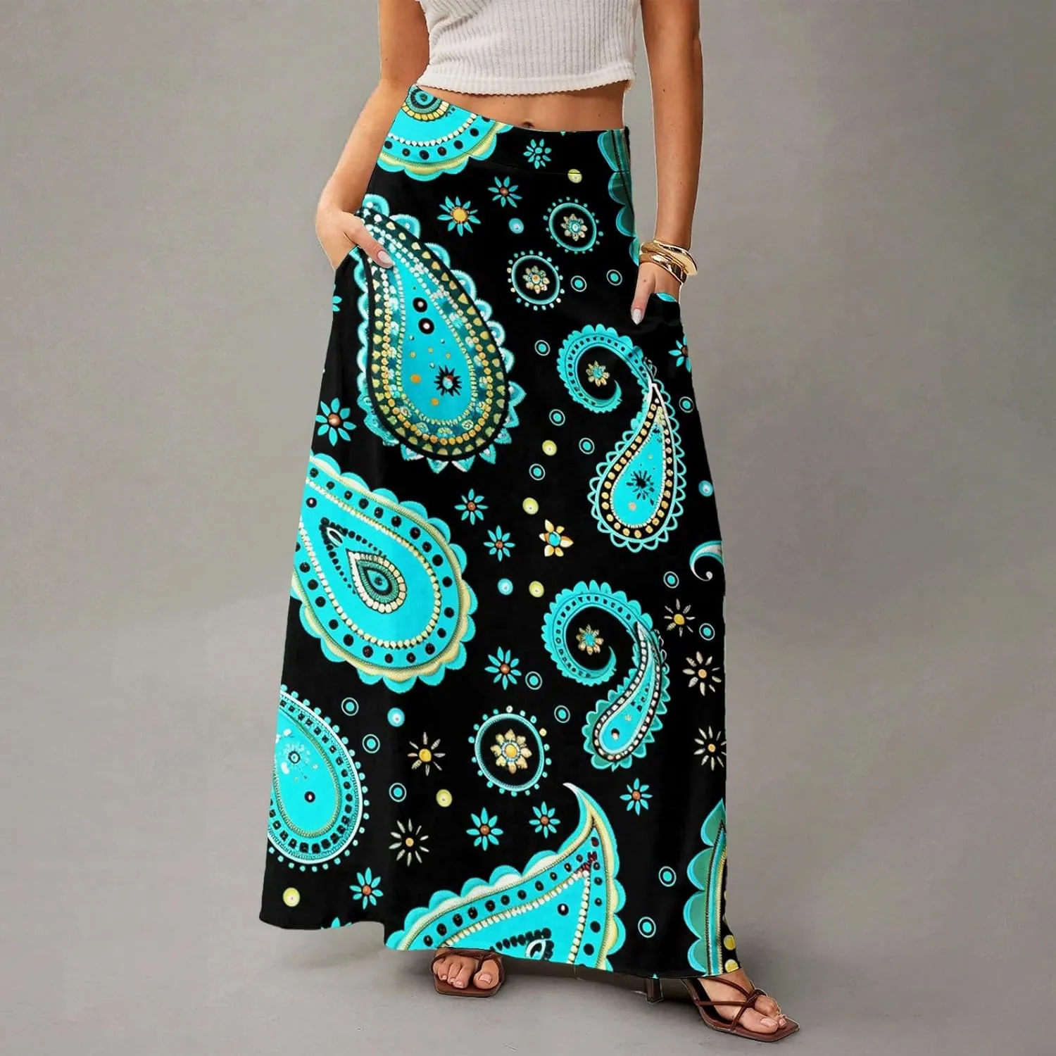 Beach Skirts for Women, Summer Elegantes Maxi Casual Trendy Womens Skirts