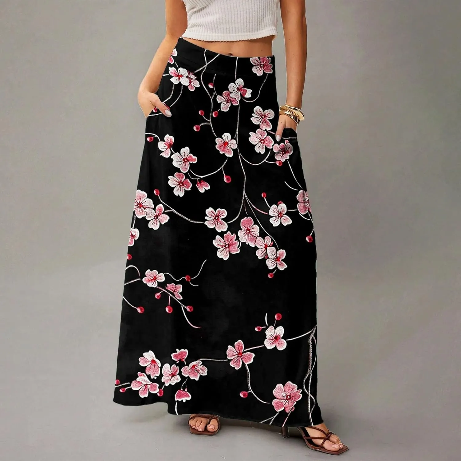 Beach Skirts for Women, Summer Elegantes Maxi Casual Trendy Womens Skirts