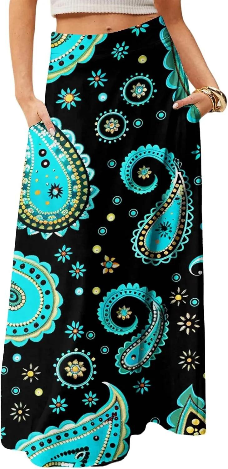 Beach Skirts for Women, Summer Elegantes Maxi Casual Trendy Womens Skirts