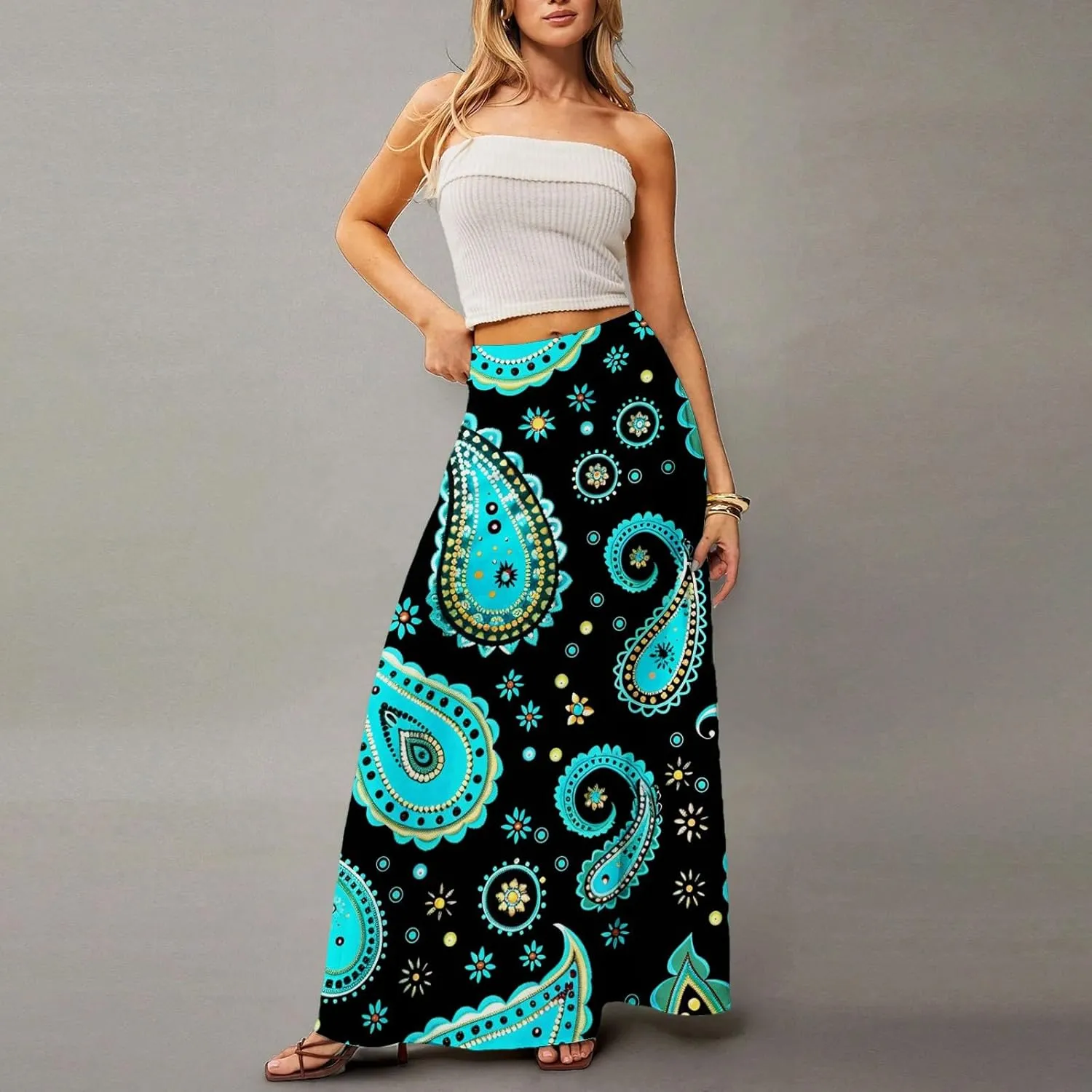 Beach Skirts for Women, Summer Elegantes Maxi Casual Trendy Womens Skirts