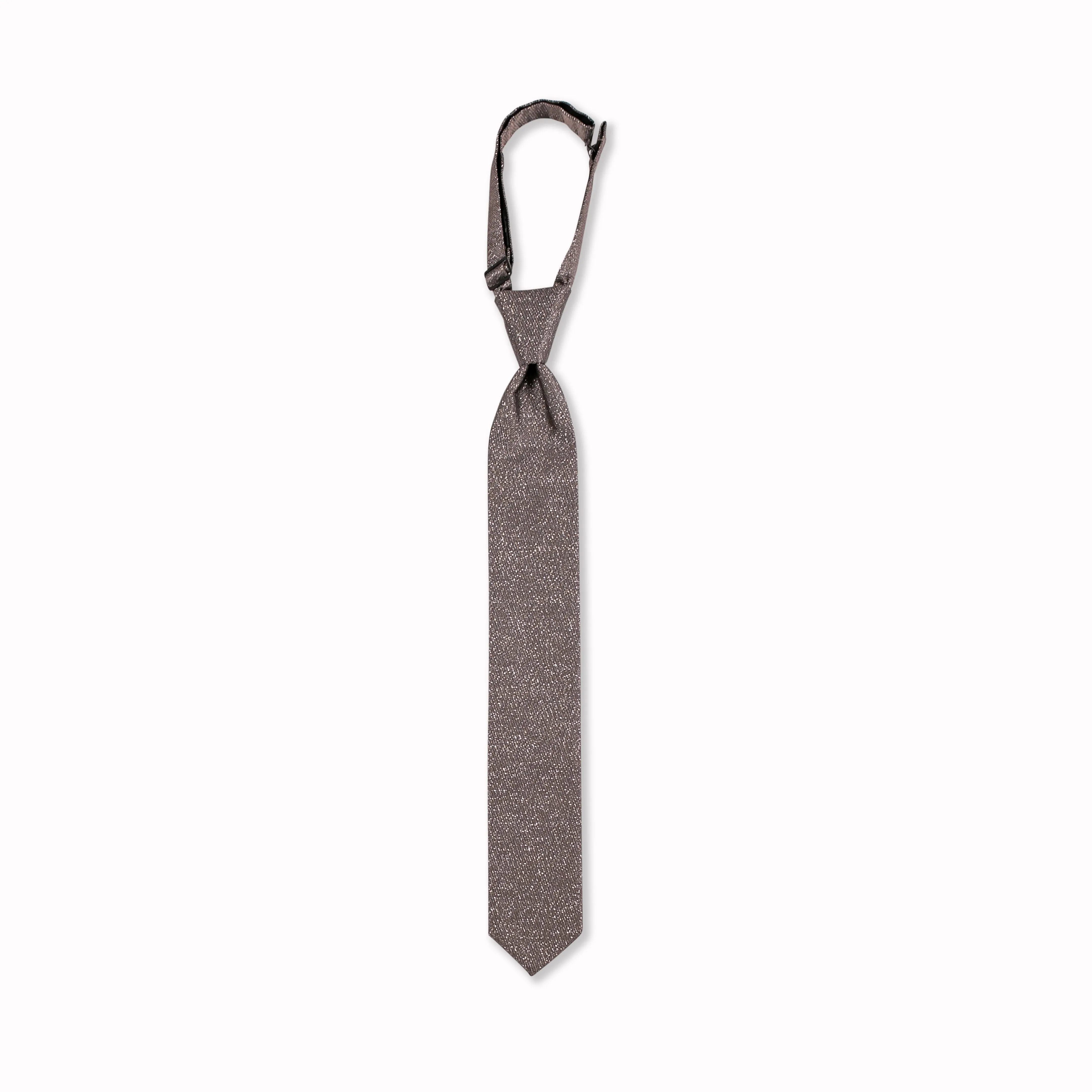 Glitter Long Tie - Carbide