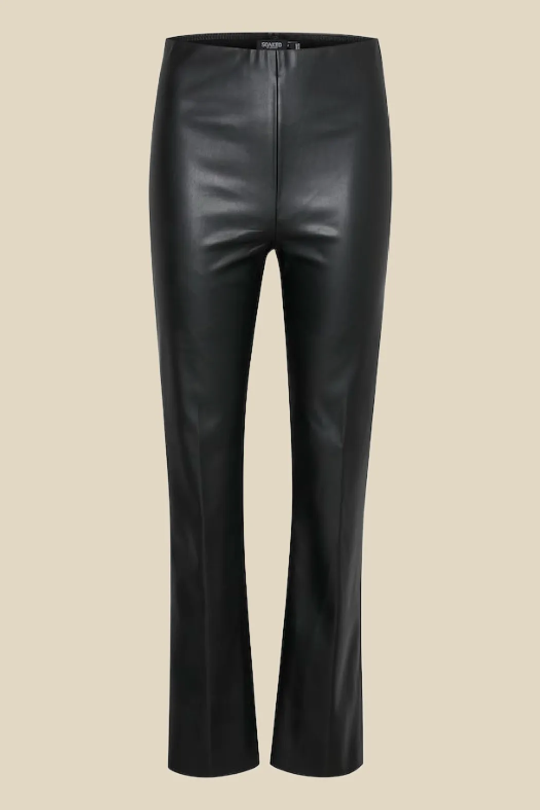 Sleek Kaylee Faux Leather Straight-leg Pants