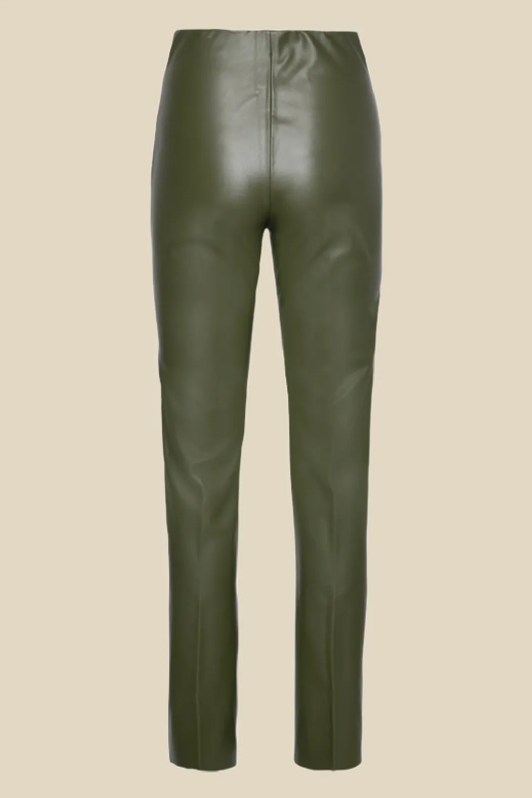 Sleek Kaylee Faux Leather Straight-leg Pants