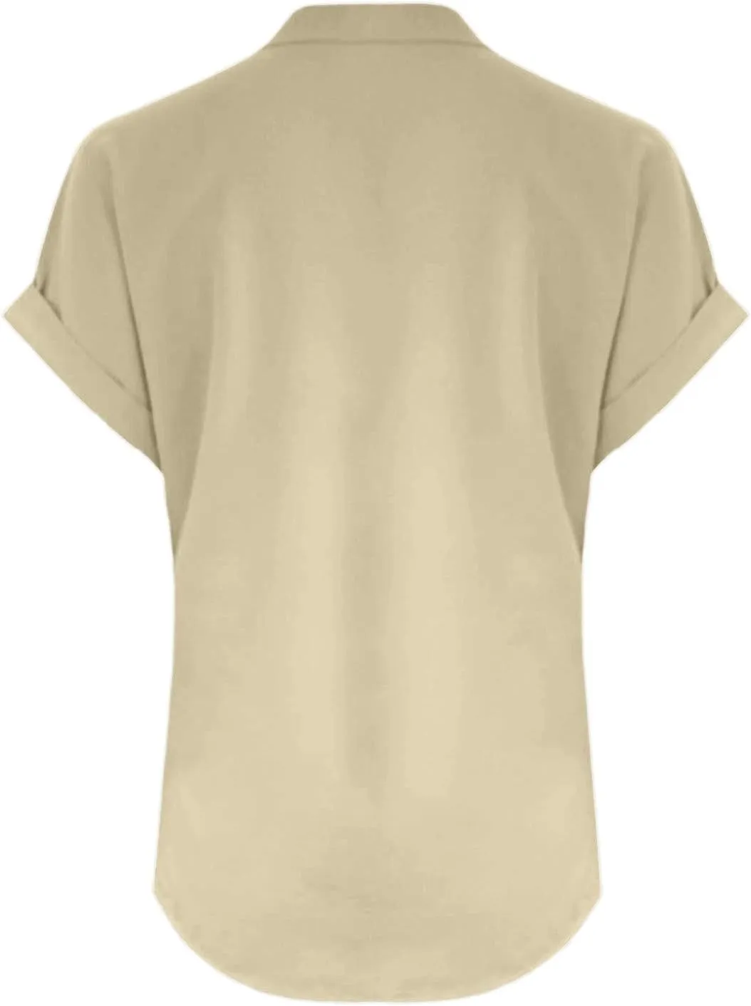 Linen Shirts for Women 2025 Summer Casual Button Down V Neck Short Sleeve Tops Comfy Trendy Business Casual Blouses
