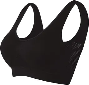 Lingerie Sports Bras for Women Plus Size 2023 New Breathable and Comfortable Mesh Sports Bra Wirefree Removable Cups