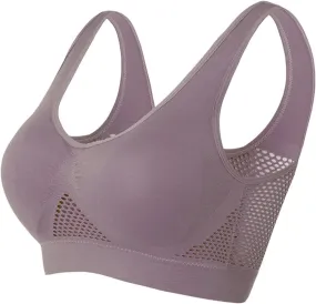 Lingerie Sports Bras for Women Plus Size 2023 New Breathable and Comfortable Mesh Sports Bra Wirefree Removable Cups
