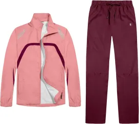 Little Donkey Andy Women Lightweight Running Jacket 2 Pieces Set, Full Zip Track Sports Suits for Cycling, UV Protection