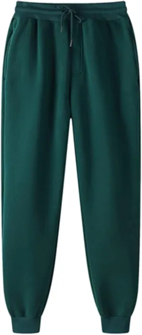 LRMQS Womens Joggers Pants Elastic Waisted Sweatpant with Pockets Casual Active Workout Running Sports Trousers