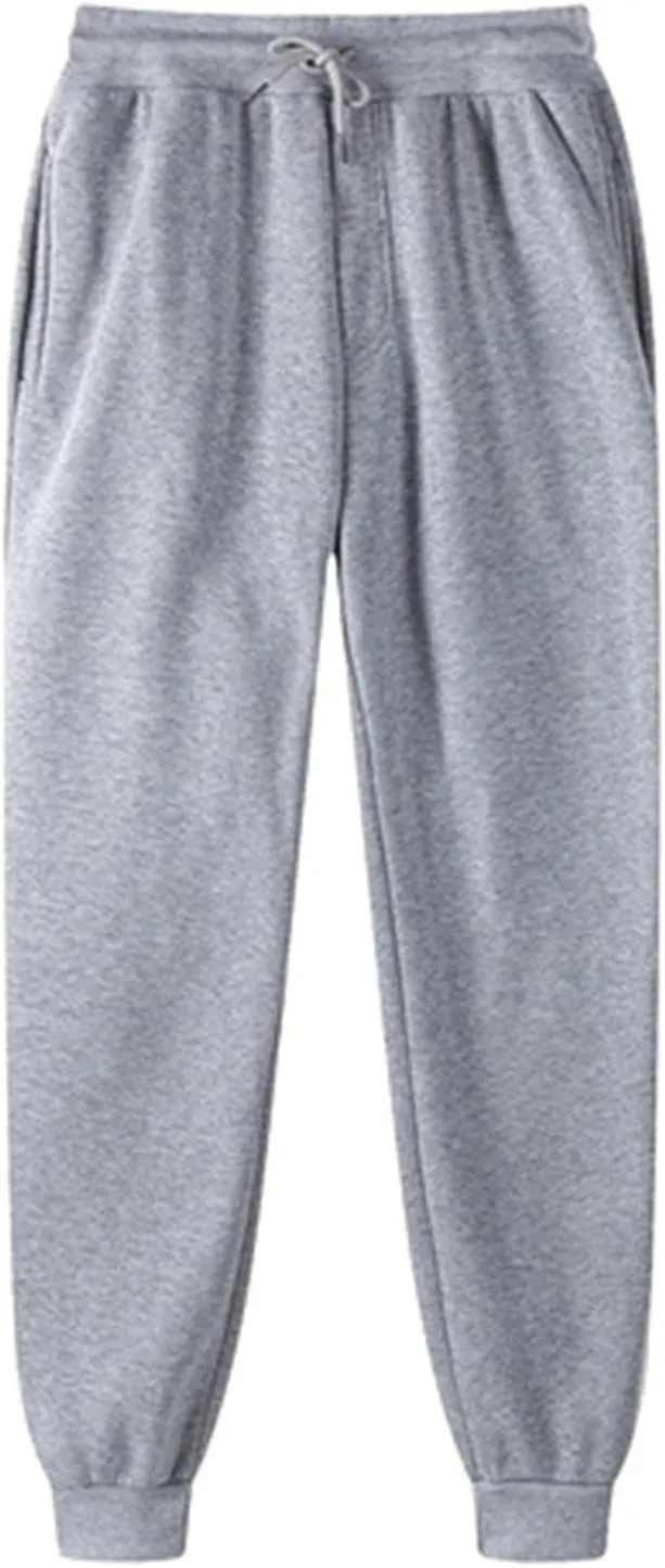 LRMQS Womens Joggers Pants Elastic Waisted Sweatpant with Pockets Casual Active Workout Running Sports Trousers