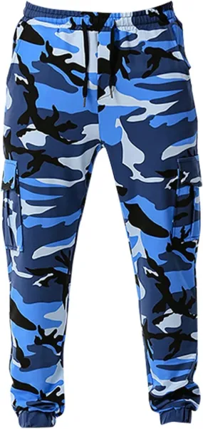 Man Pants for Men Men's Patchwork Camouflage Jogging Pants Outdoor Sports Fitness Sweatpants