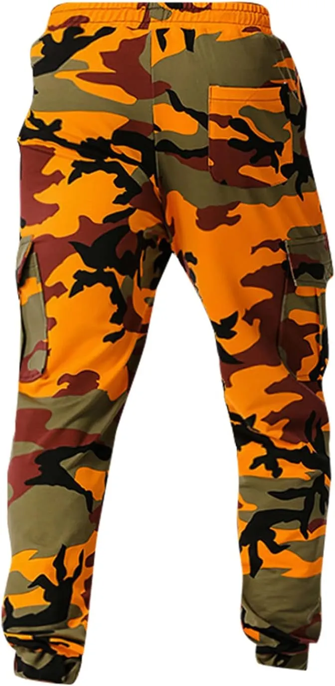 Man Pants for Men Men's Patchwork Camouflage Jogging Pants Outdoor Sports Fitness Sweatpants