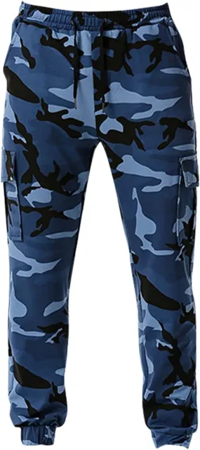 Man Pants for Men Men's Patchwork Camouflage Jogging Pants Outdoor Sports Fitness Sweatpants
