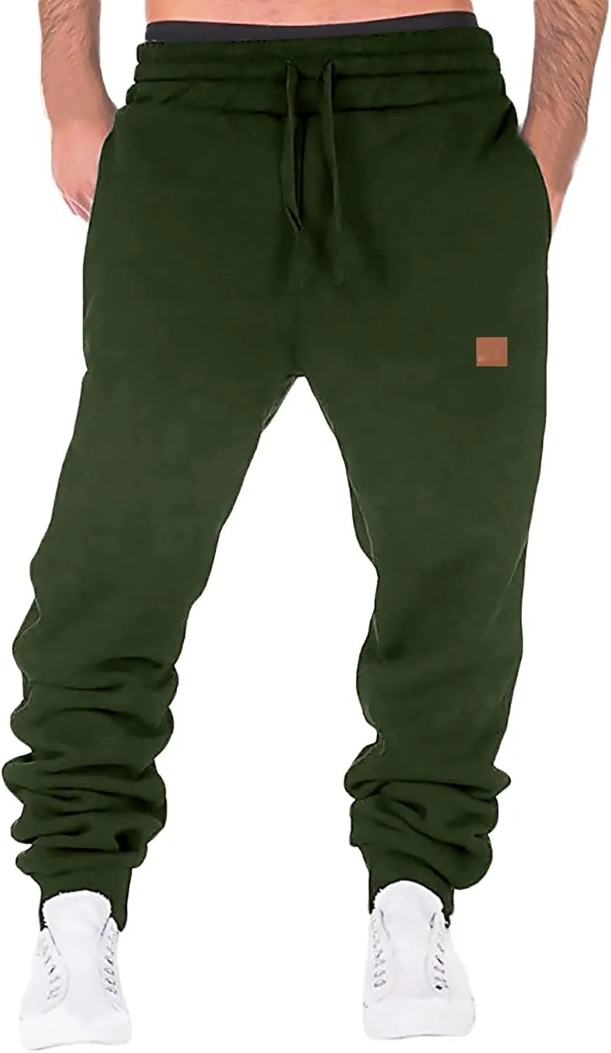 Men Splicing Printed Overalls Casual Pocket Sport Work Casual Trouser Pants Mens Cargo Pants