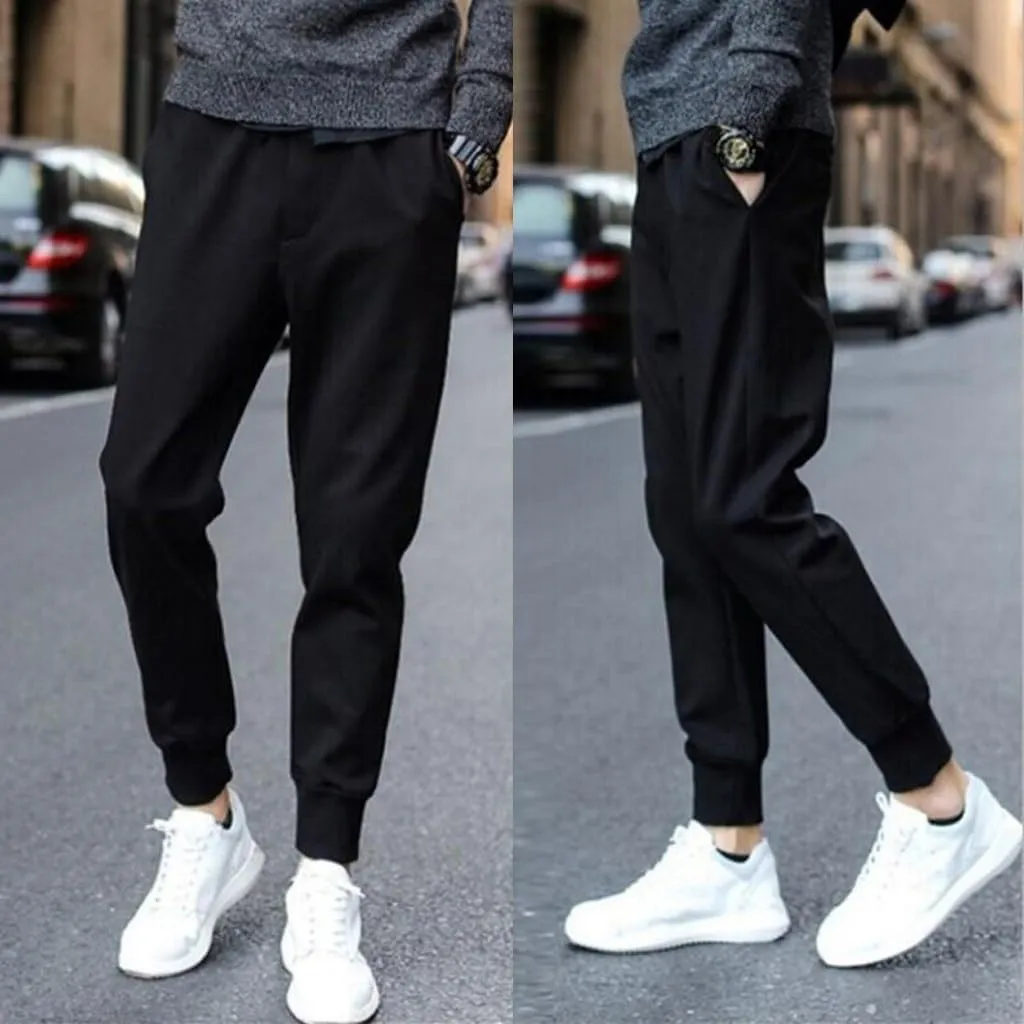 Mens Cargo Sweatpants Casual Jogging Sports Elastic with Pockets Men's Men's Pants Fleece Active Tech Joggers
