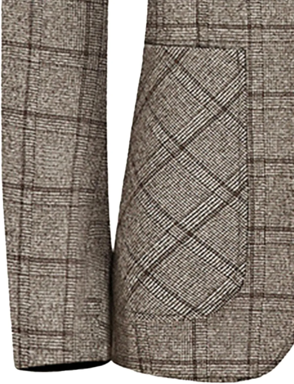 Mens Casual Suit Blazer Jackets Slim Fit Plaid Business Sports Coat One Button Suit Jacket Lightweight Wedding