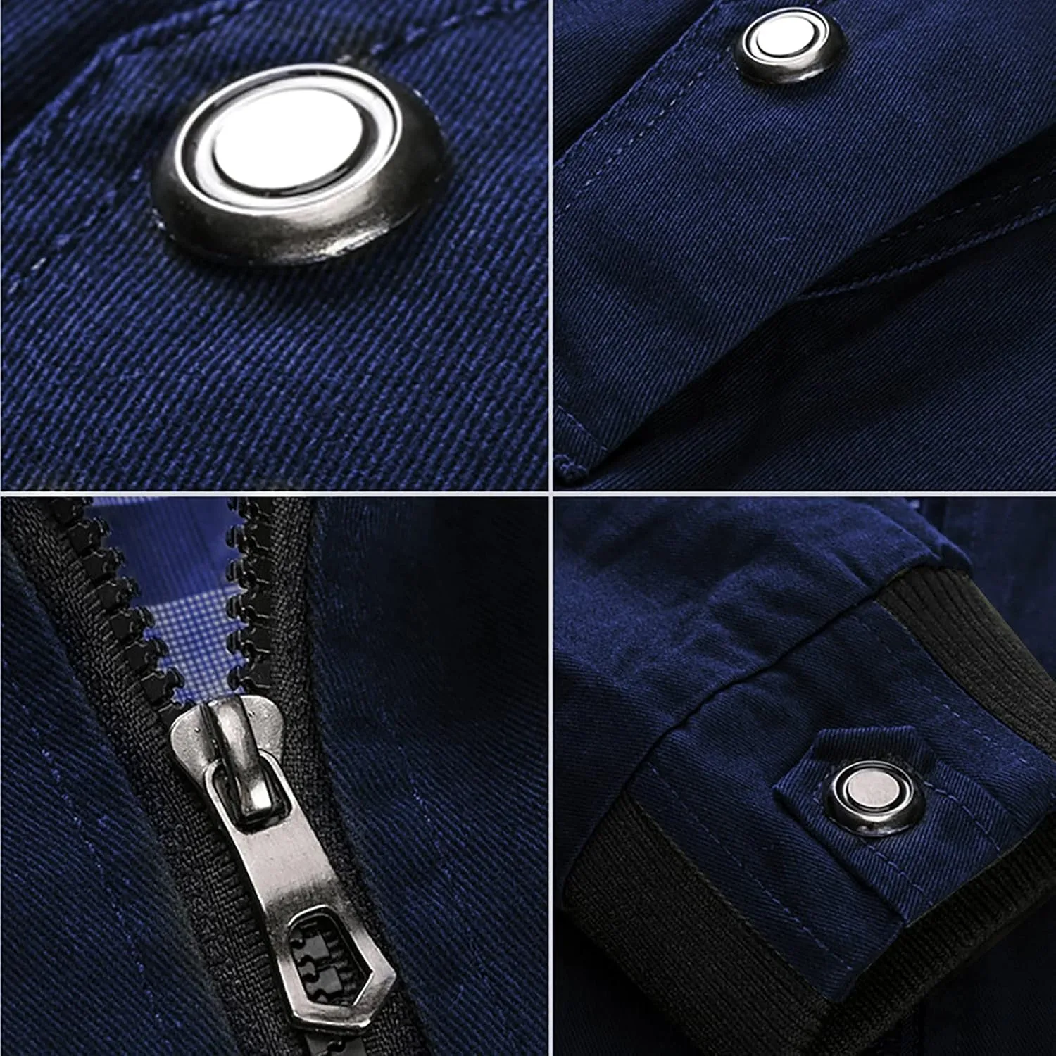 Mens Multi Pockets Tactical Jackets Military Zip Up Jackets Stand Collar Casual Loose Sports Coat Cargo Windbreaker