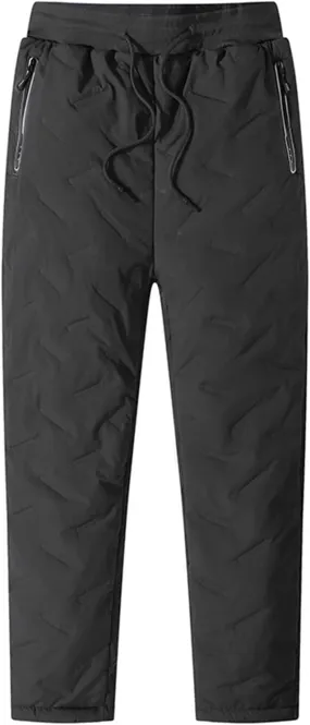 Men's Winter Fleece Pants, Sports Jogger Pants, Warm Sherpa Lined Sweatpants, Thicken Athletic Pants