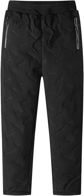 Men's Winter Fleece Pants, Sports Jogger Pants, Warm Sherpa Lined Sweatpants, Thicken Athletic Pants
