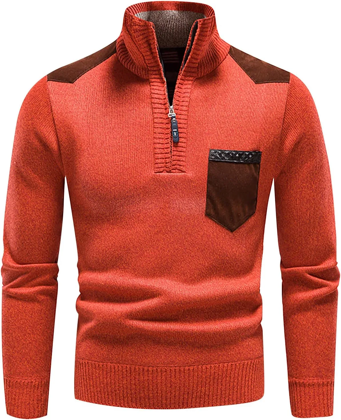 Mens Winter Jacket Mens Casual Jacket Fashion Long Sleeve Warm Solid Color Hooded Jackets Tops Faux Fur Lined Jacket