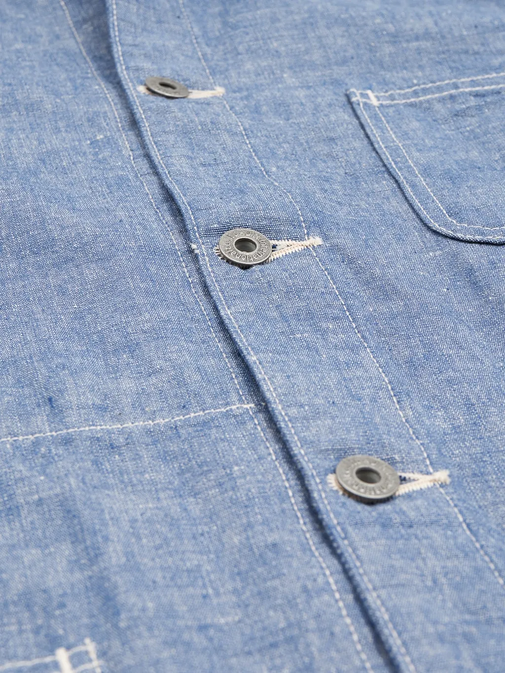 Premium ONI Denim 8.3oz Heavy Chambray Blue Gray Coverall
