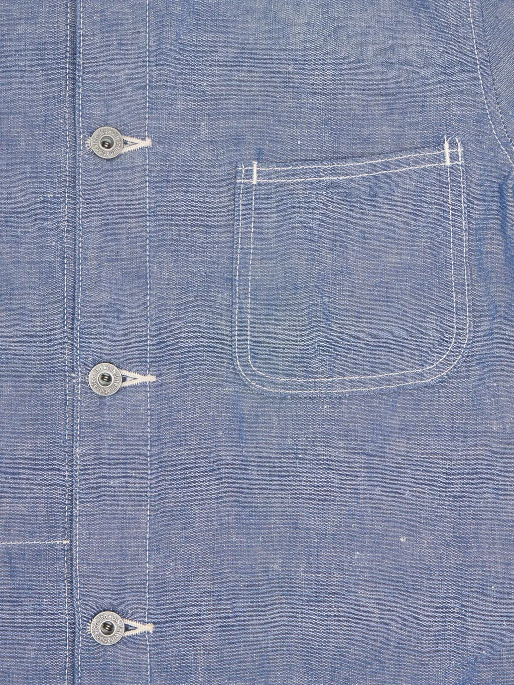 Premium ONI Denim 8.3oz Heavy Chambray Blue Gray Coverall
