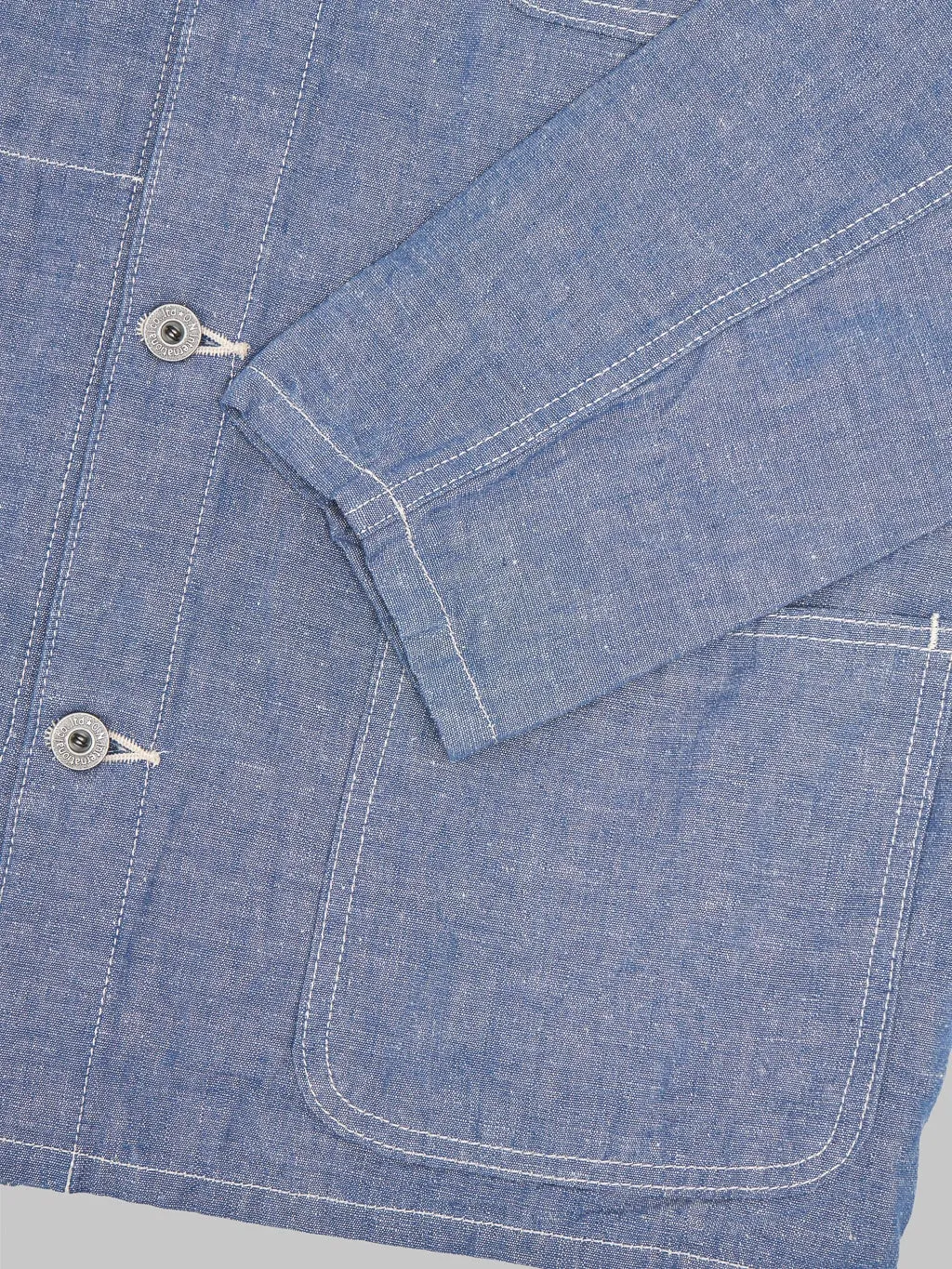 Premium ONI Denim 8.3oz Heavy Chambray Blue Gray Coverall