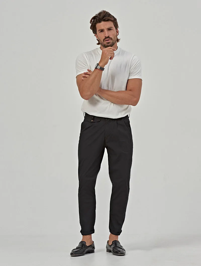 PETER CASUAL PANTS IN BLACK
