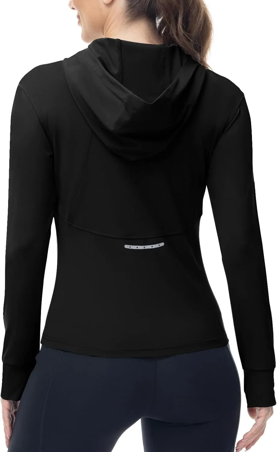 Rdruko Women's Lightweight Workout Jackets Full Zip Sports Gym Jackets for Women Slim Fit Yoga Jacket with Thumb Holes