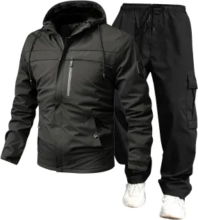 Sweat Pants And Hoodie Set Men Combination Work Pants For Sports Casual Fitness Jogging Men'S Sweatsuits 2 Piece Set