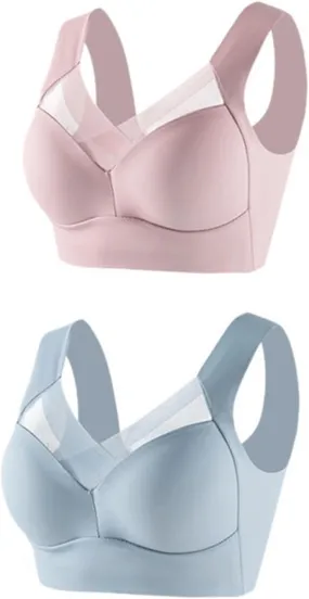 Women's Comfortable and Sexy Sports Gathering Thin Bra and Tank Top Style Underwear Girls Sports Bra for Women