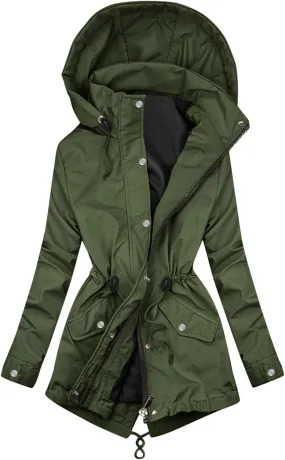 XUETON Women's Casual Zip Up Anork Jackets Fleece Lined Downs Puffer Jacket Casual Faux Fur Hooded Pockets Padded Peacoat Outwear